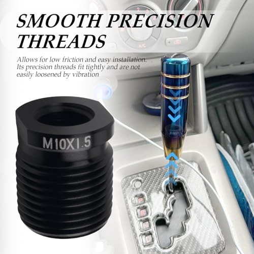 5PCS Shift Knob Adapter,Aluminum Alloy Shifter Knobs Thread Adapter for