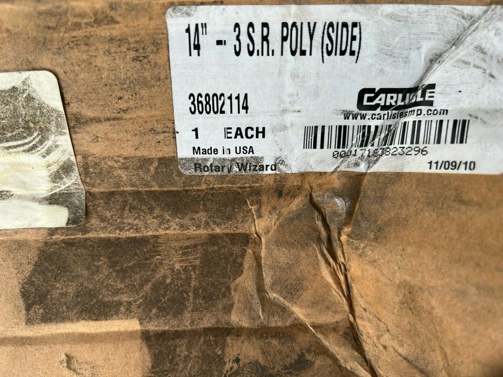 Flo-Pac  36802114 - 14" - 3 S.R. Poly (Side)