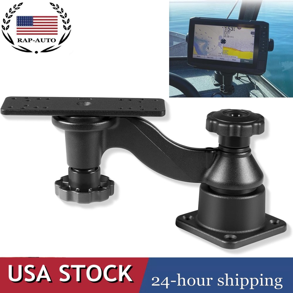 6" Swing Arm Mount Fishfinders & Chartplotters Mount Bracket for Garmin,Lowrance