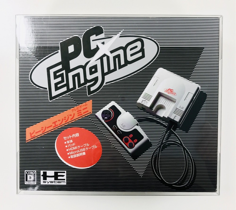 1 Box Protector For The KONAMI PC ENGINE / CORE GRAFX MINI Consoles! Clear Case
