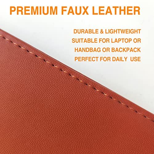 (Brown) Leather Portfolio Folder Padfolio Business Padfolio Organizer Document