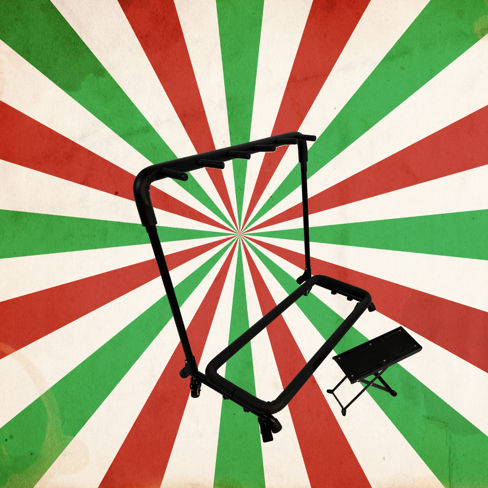 5 Guitar Stand Plus Foot Rest Bundle