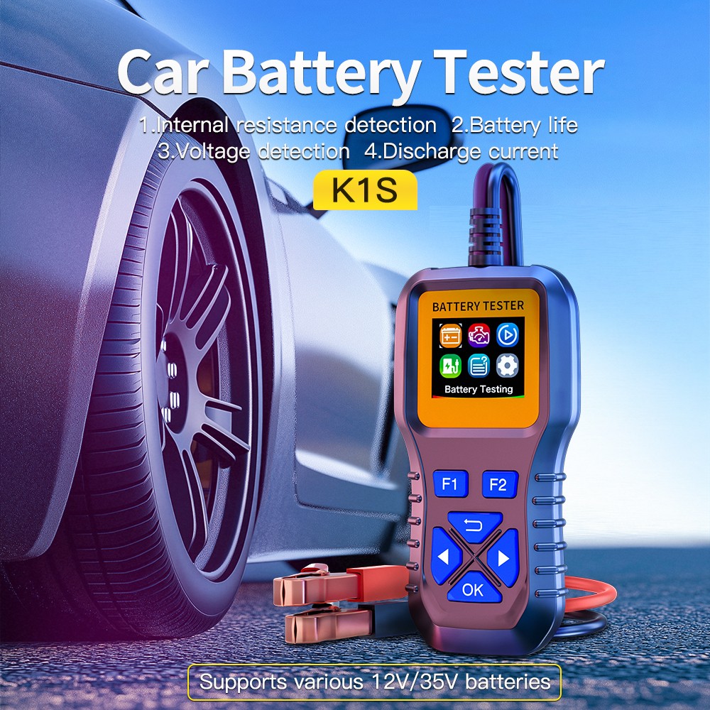 K1S Battery Analyzer 0 30V Precise Detection Multi Language For Auto Repair NEW