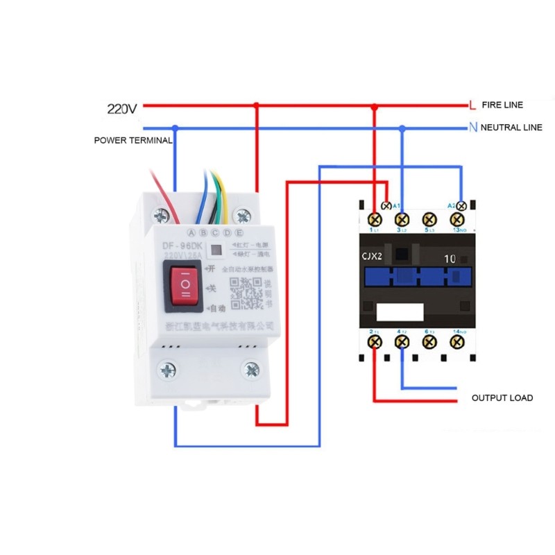 DF-96ED Automatic Water Level Controller 10A 220V Detection Sensor With 3 Probes