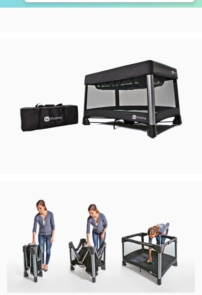 4moms breeze play yard bundle with bassinet and sheet