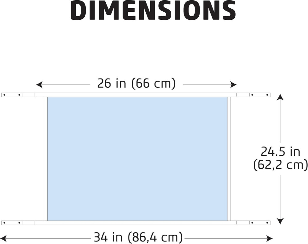 Screen & Storm Door Grille, 24" X 30", Silver