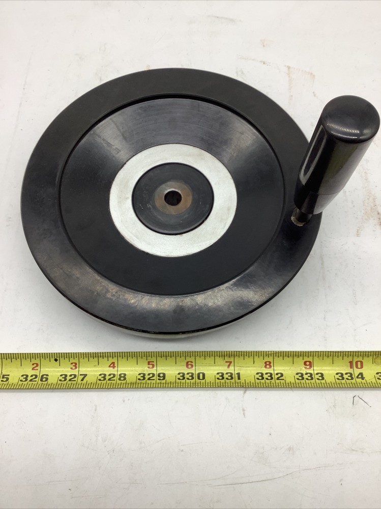 8” Solid Plastic Wheel 1/2 Bore With Handle (#1550-C-Floor)