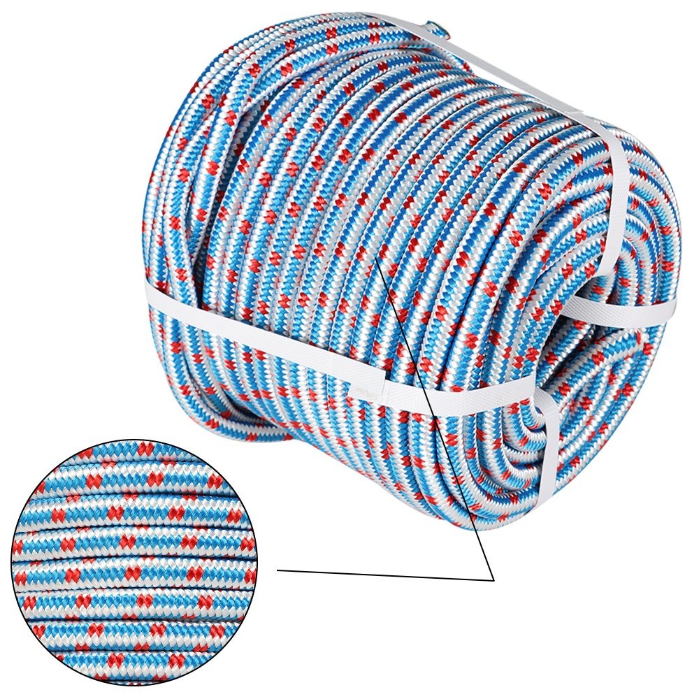 16 Strand Braid Polyester Arborist Tree Rope Nylon Polyester 1/2"×100'