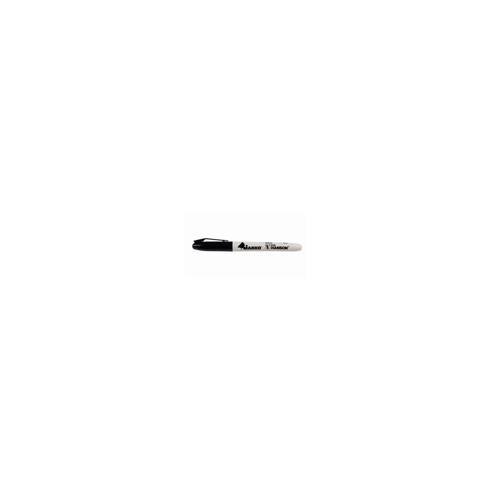 C.H. Hanson 10605 El Marko Permanent Black Marker - Quantity 12