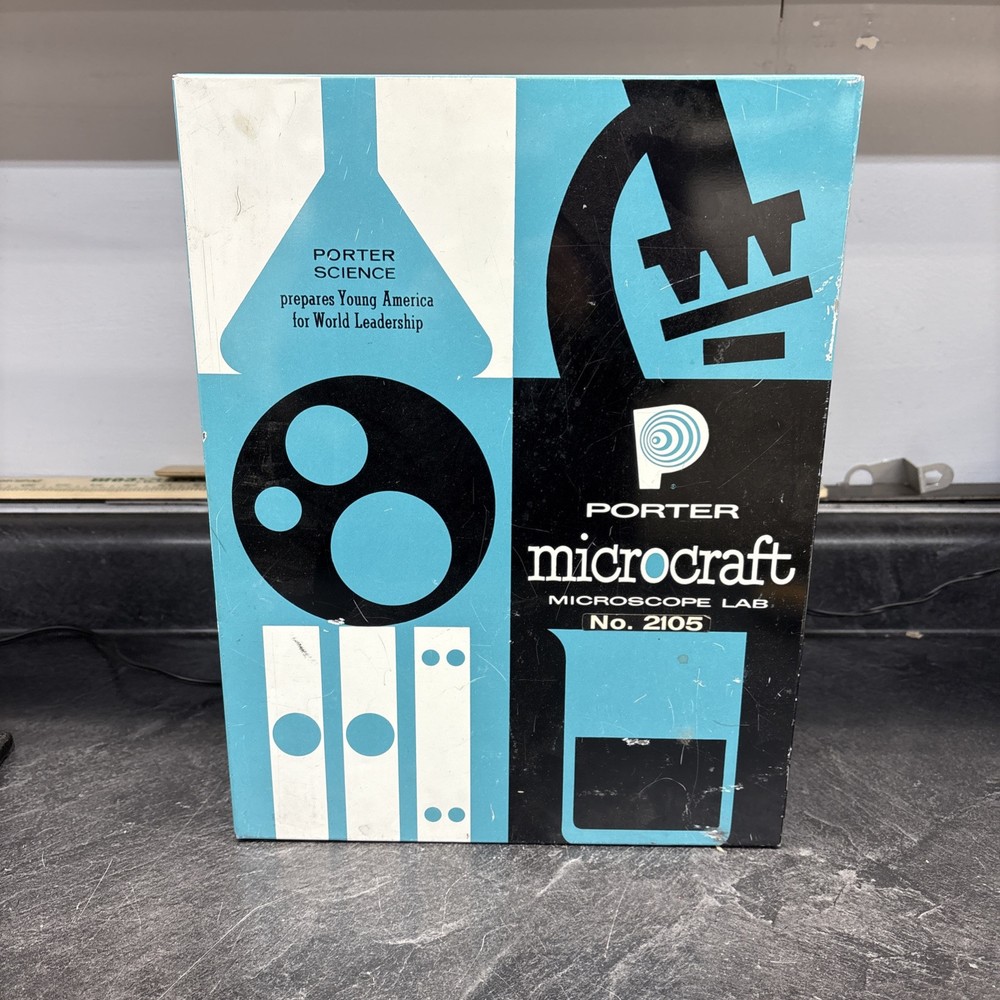 Vintage Porter Science Microcraft Microscope Lab No. 2105, Untested