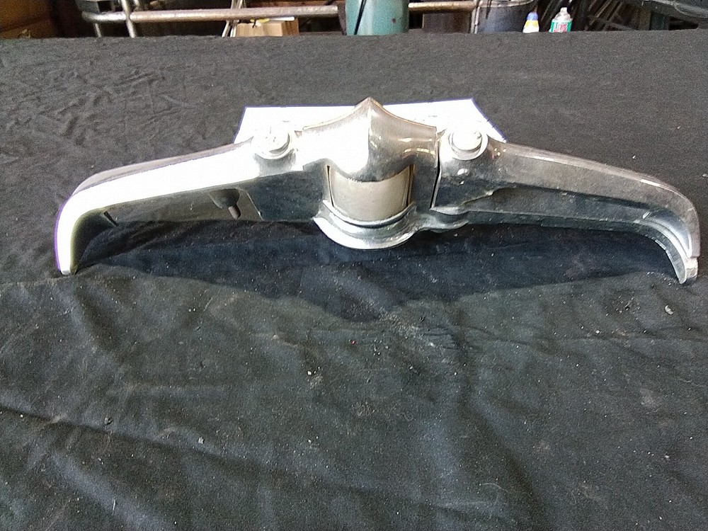 1950 Studebaker Champion Trunk Latch License Plate Light Trim Great Shape 072408