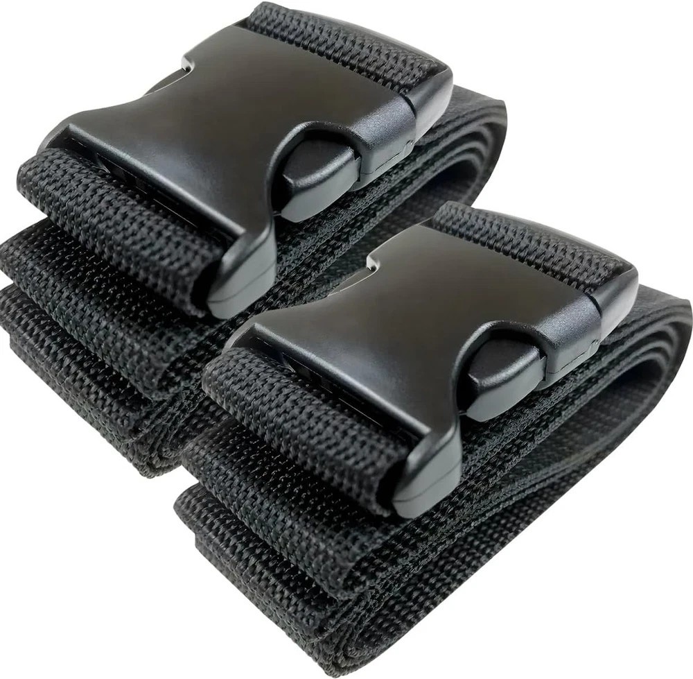 39 Inch Car Battery Tie Down Straps, Adjustable Box 2PCS, Black