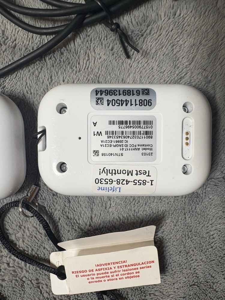 Lifeline Monitored Alert System Wireless Panic Button Pendants Base Station