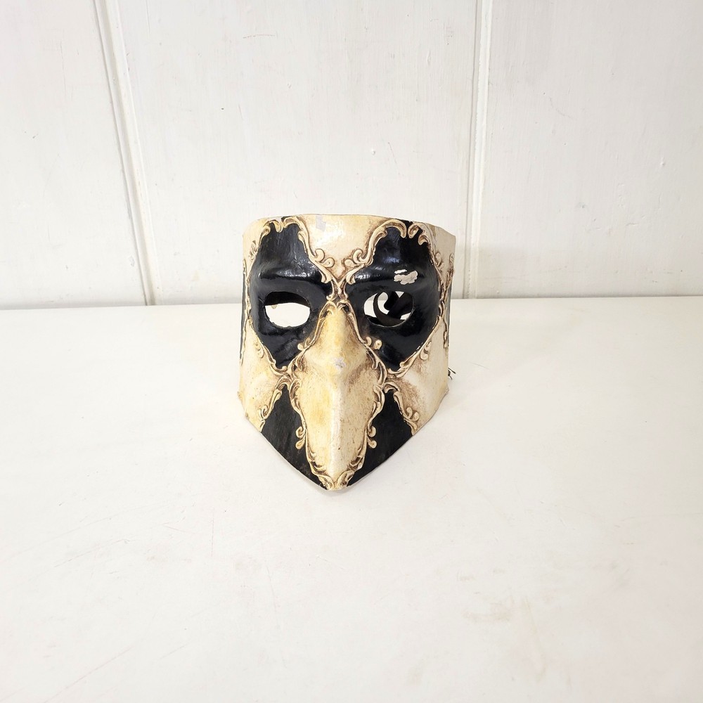 Vintage Venetian Bauta Mardi Gras Mask