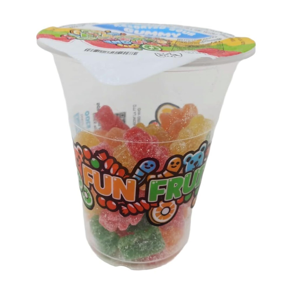 Fun Fruit Bites Assorted Sour Gummy Cup (Halal)