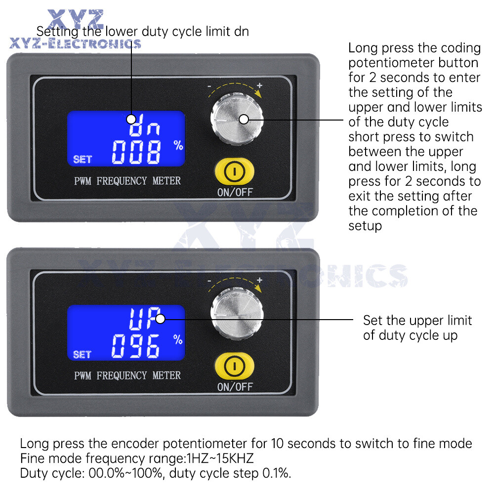 Signal Generator Module Adjustable PWM Pulse Frequency Duty Cycle Square Wave