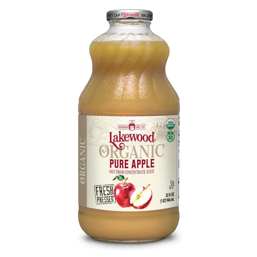 Organic Pure Apple Juice 32 oz Cold Pressed