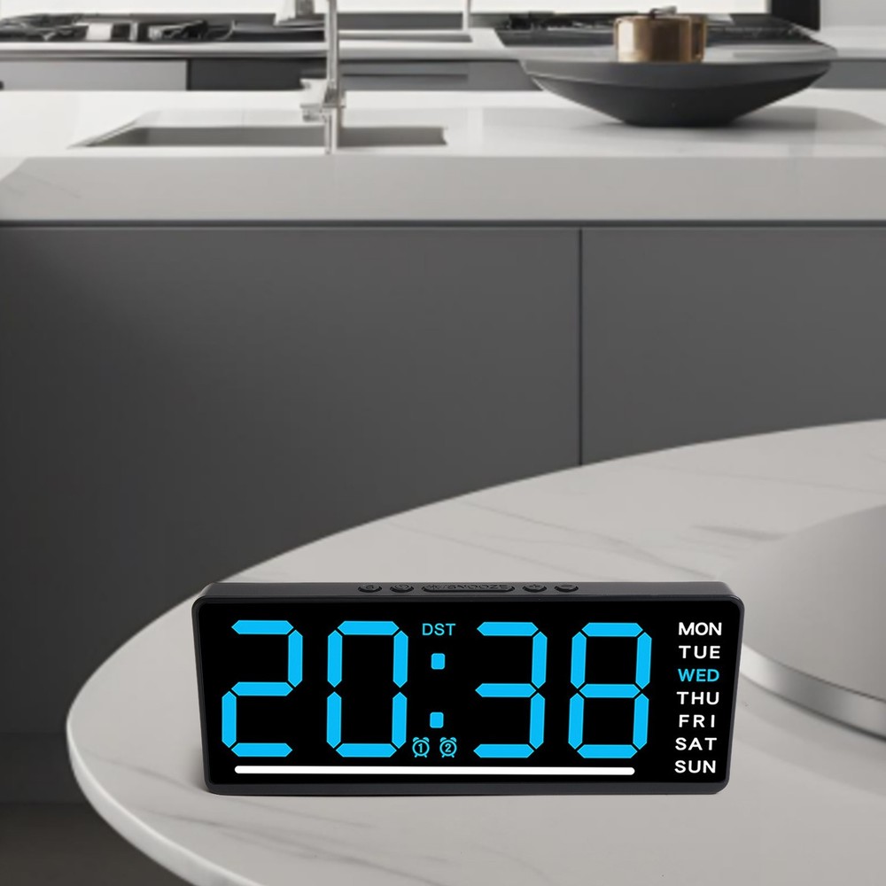 Electronic Wall Clock with Large Screen and Countdown Feature for Home Office