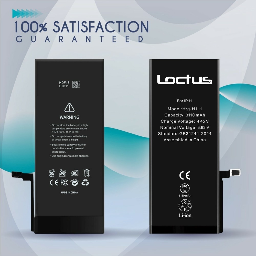 iPhone 11 3510mAh High Capacity Replacement Battery A2111 A2221 with Tool Kit