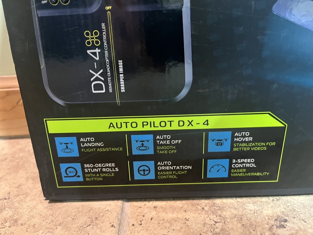 Sharper Image DX-4 Black Live Streaming View Drone