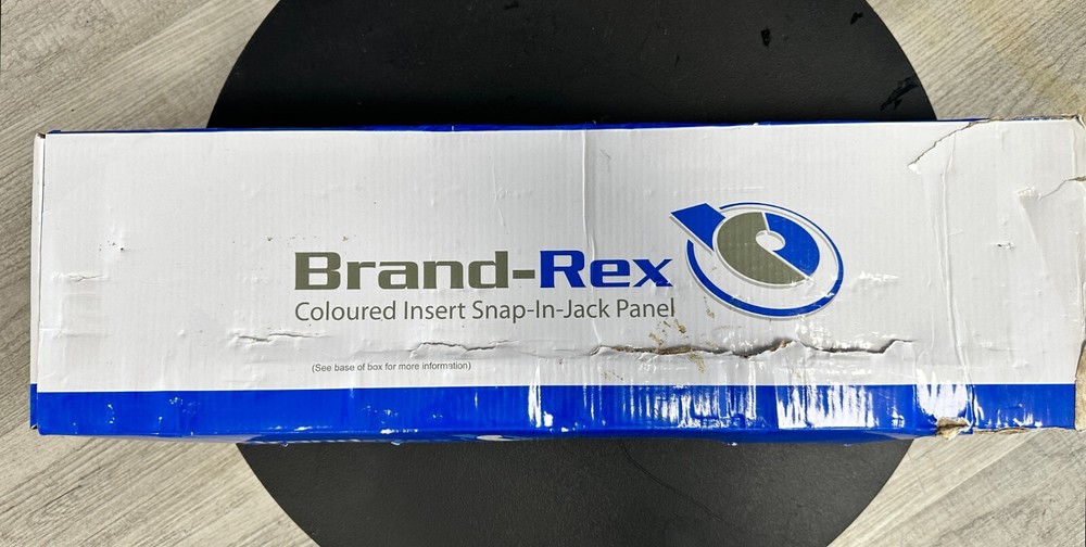 Brand-Rex 16-Port 1U Coloured Insert Snap in Jack Rack Panel