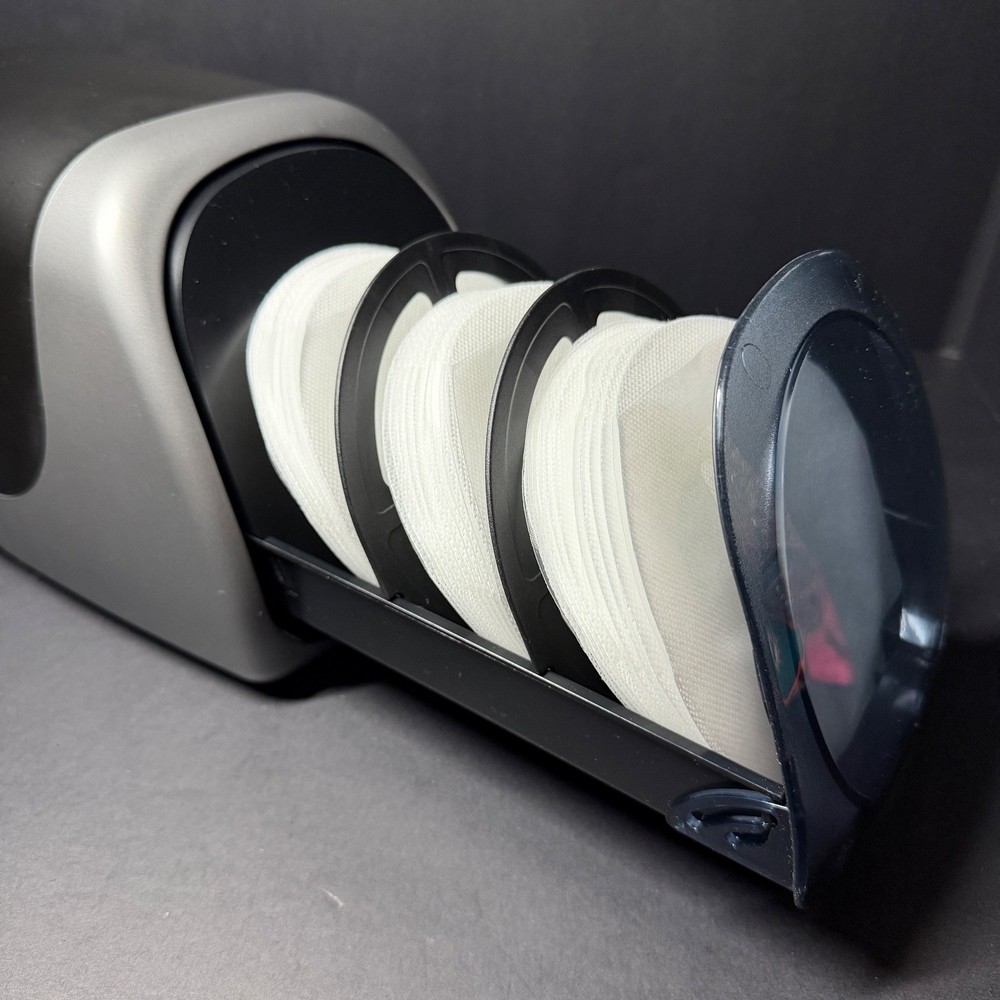 Vintage Desktop CD DVD Disc Case Push Open Retractable Holder Storage