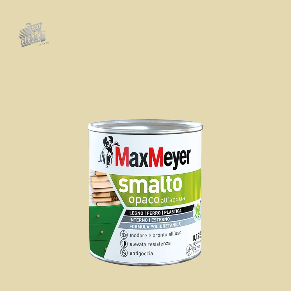 Cream White Matte Polyurethane Water Enamel 0.125L