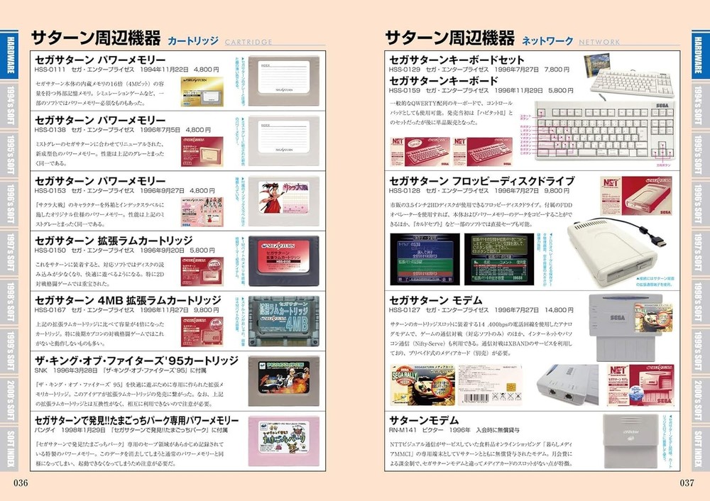 Sega Saturn Perfect Catalogue Console Reference Book Hardware Software Japan