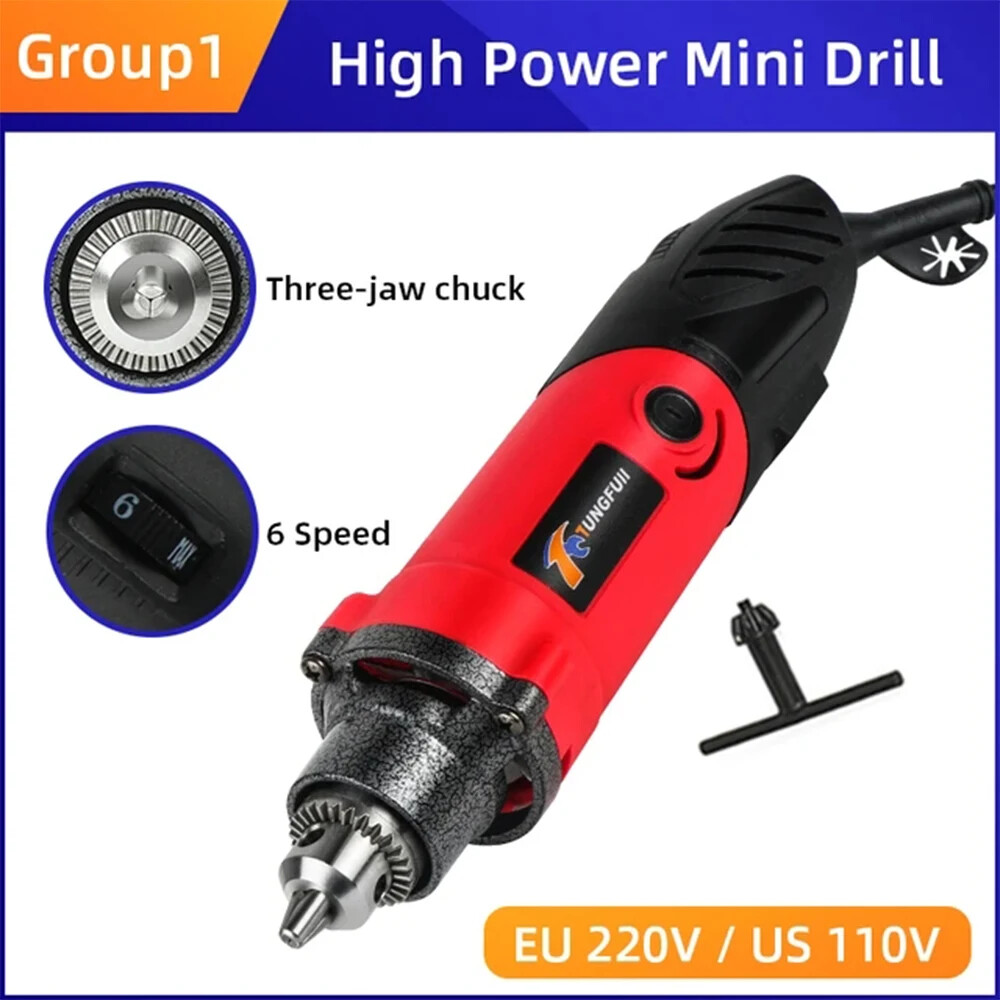 Engraving Drill Electric 220V Handheld Drill Mini Drill Tools Variable Speed New