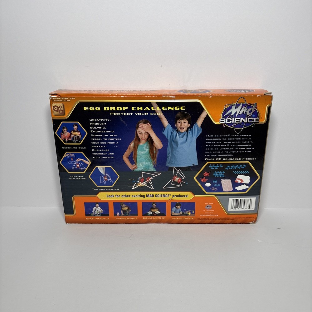 Mad Science Egg Drop Challenge Kit Creativity Problem Solving & Engineering NEW!