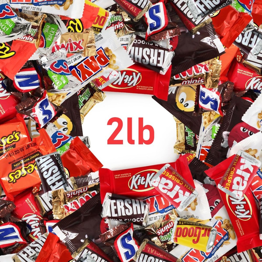 Assorted Chocolate Candy Mix - Individually Wrapped Chocolates - 2lb 2 Lb