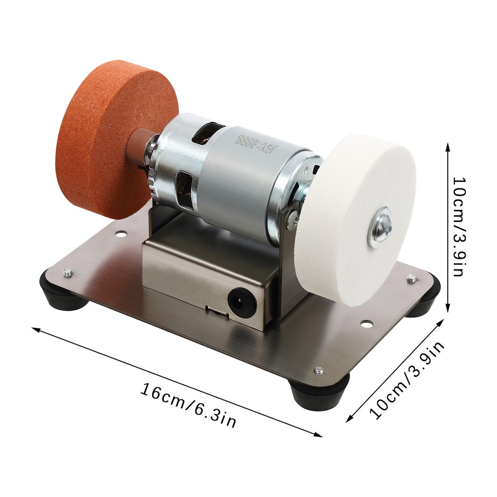 Adjustable Electric Benchtop Sander with Variable Speed Grinding Wheels