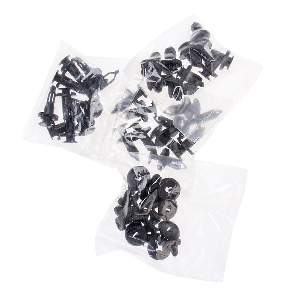 black push pins fender liner fastener rivet push clips （40 Pack）