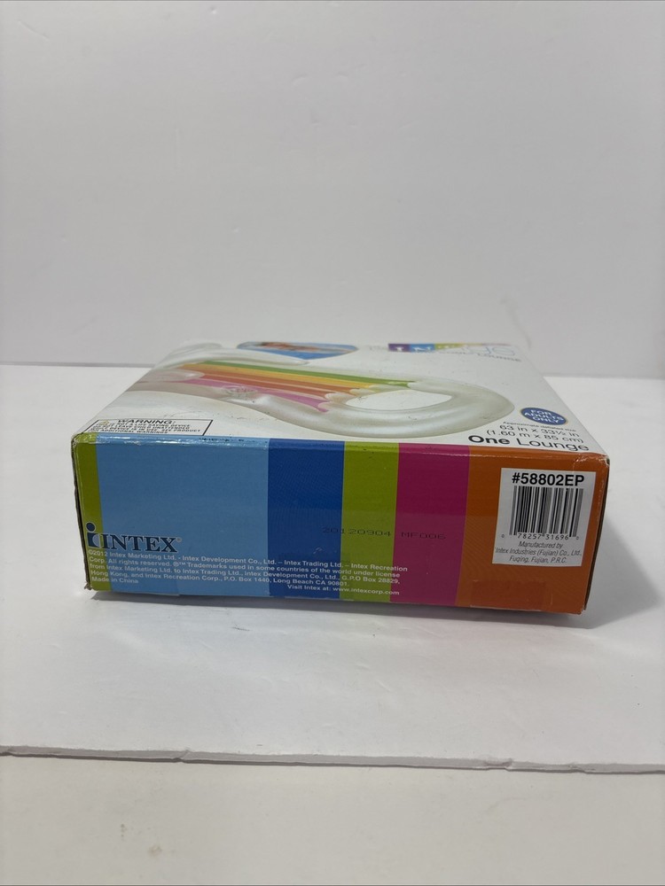 **NEW** INTEX KING KOOL INFLATABLE POOL LOUNGE FLOAT WITH HEADREST & CUP HOLDER