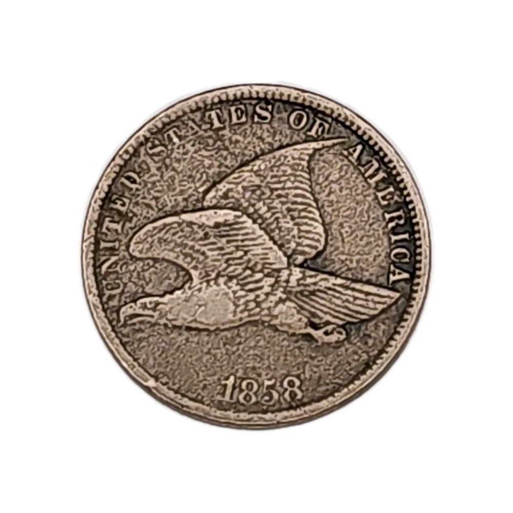 1858 Small Letters Flying Eagle Cent 1C