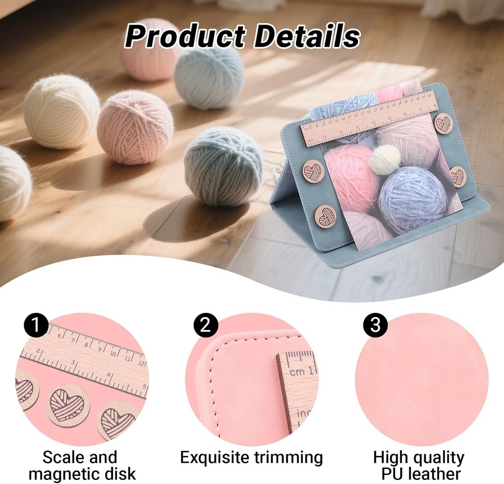 Knitting Pattern Chart Keeper / Folding Pattern Holder Knitted Pattern Holder