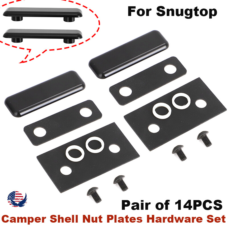 For SNUGTOP PARTS, SNUGTOP NUT PLATES FOR ALL GLASS REAR DOORS - PAIR OF 14 PCS