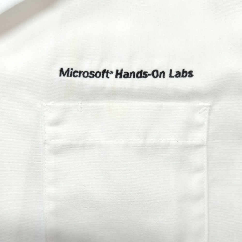 Red Kap "Microsoft Hands-On Lab" White Lab Coat, Men's 42
