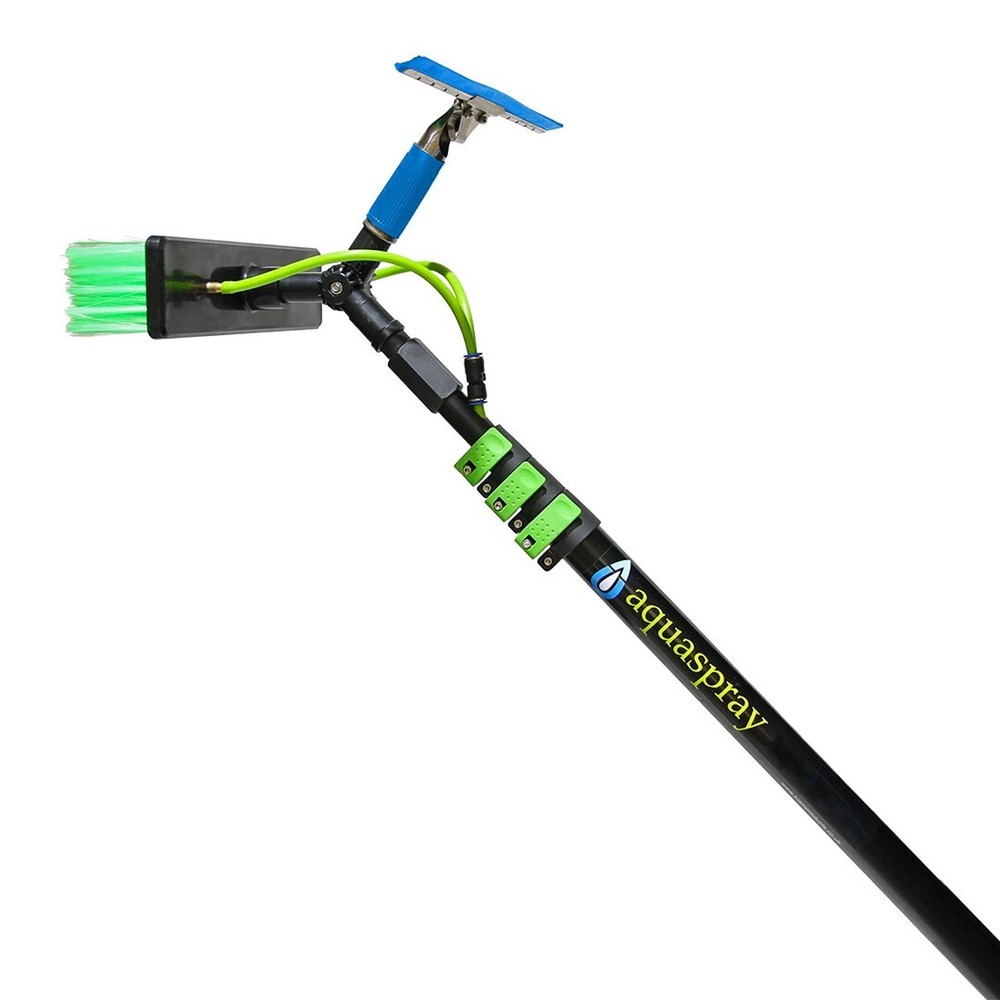 20FT Water Fed Pole Kit w/ Squeegee for Window & Solar Panel Cleaning Washer