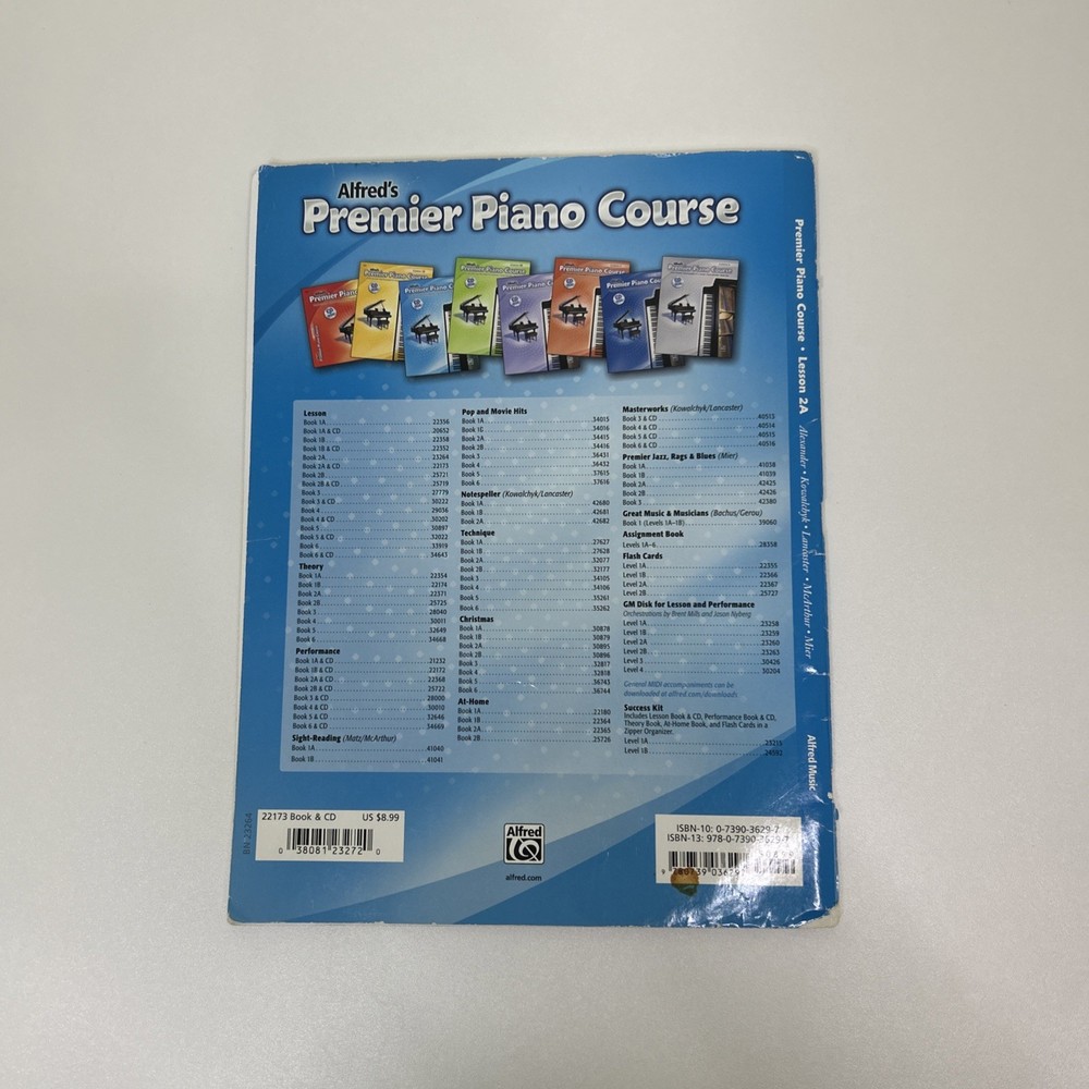 Alfred Premier Piano Course Lesson Book 2A Includes CD