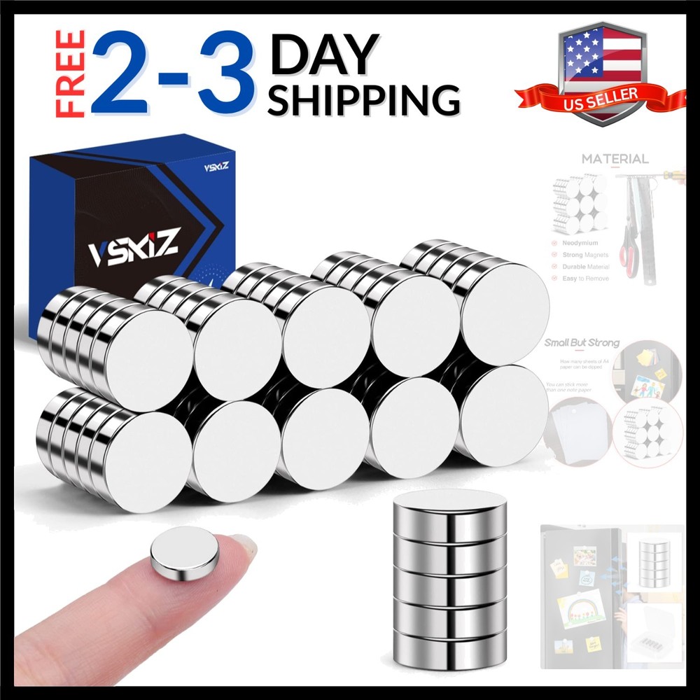 Refrigerator 50 Pcs, 10x3mm Tiny Round Disc Small Whiteboard for Crafts, DIY,...