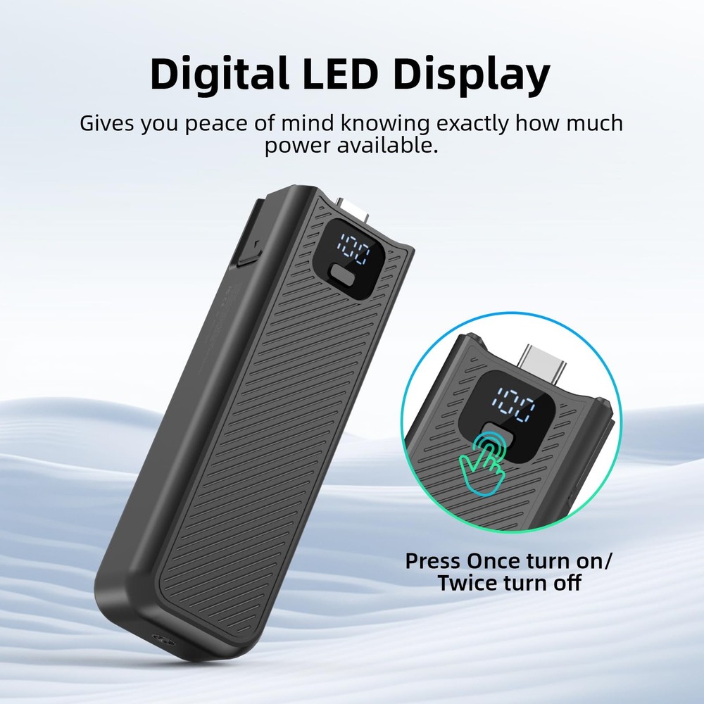 Battery Handle with Digital Display Compatible with DJI Osmo Pocket 3 Creator...