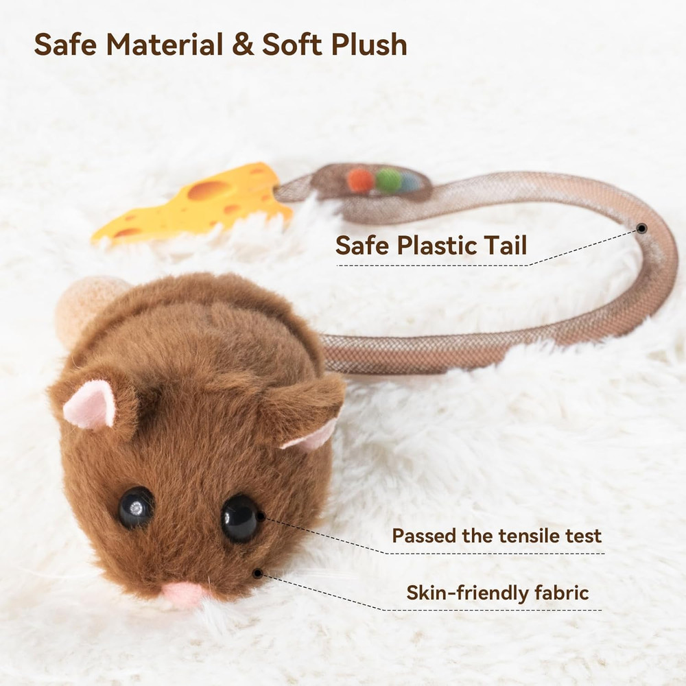Interactive Migimouse Cat Toy 360° Rolling & Spin