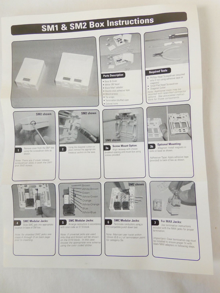 MX-SM2-02 Siemon Surface Mount Box MX-SM Fit - NEW