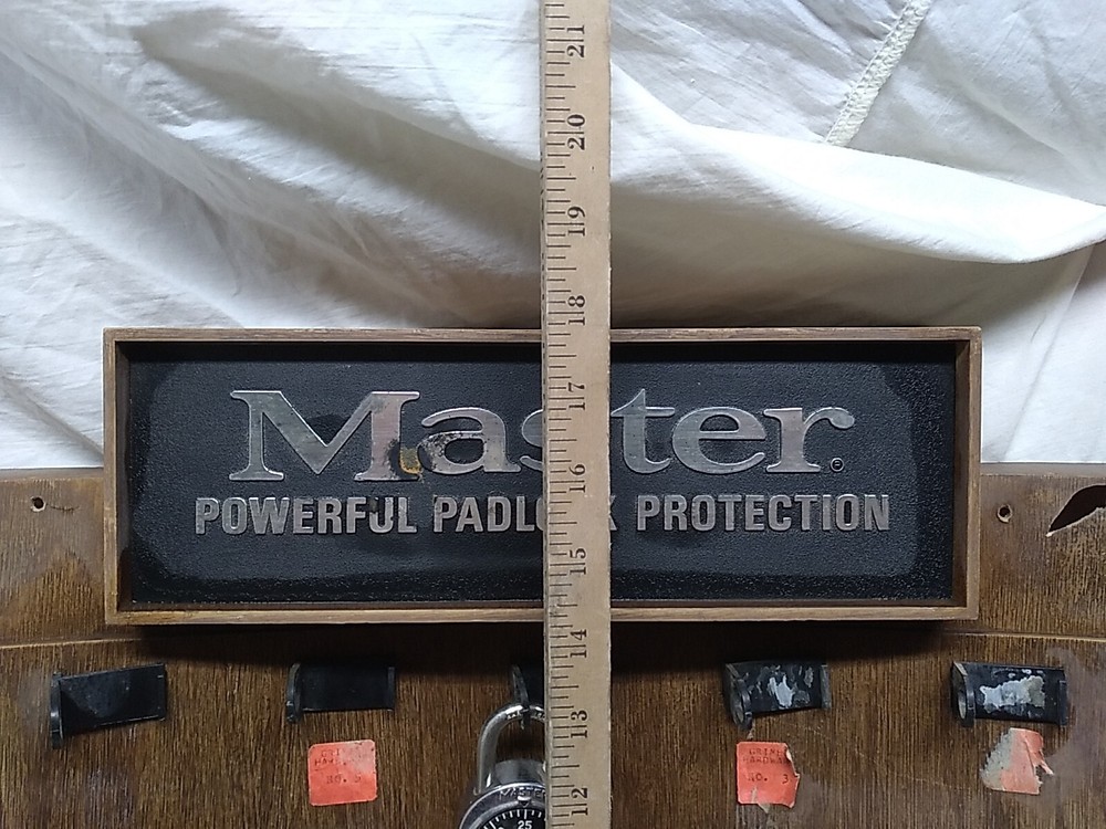 Master Powerful Padlock Protection Display Board Advertising Sign Locks 18 X 20