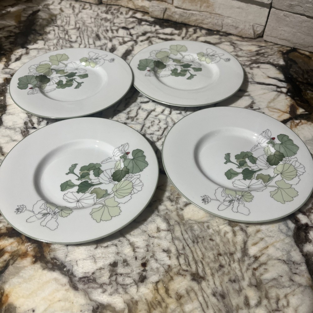 Tea Cup Plates Watercolor Block Spal
