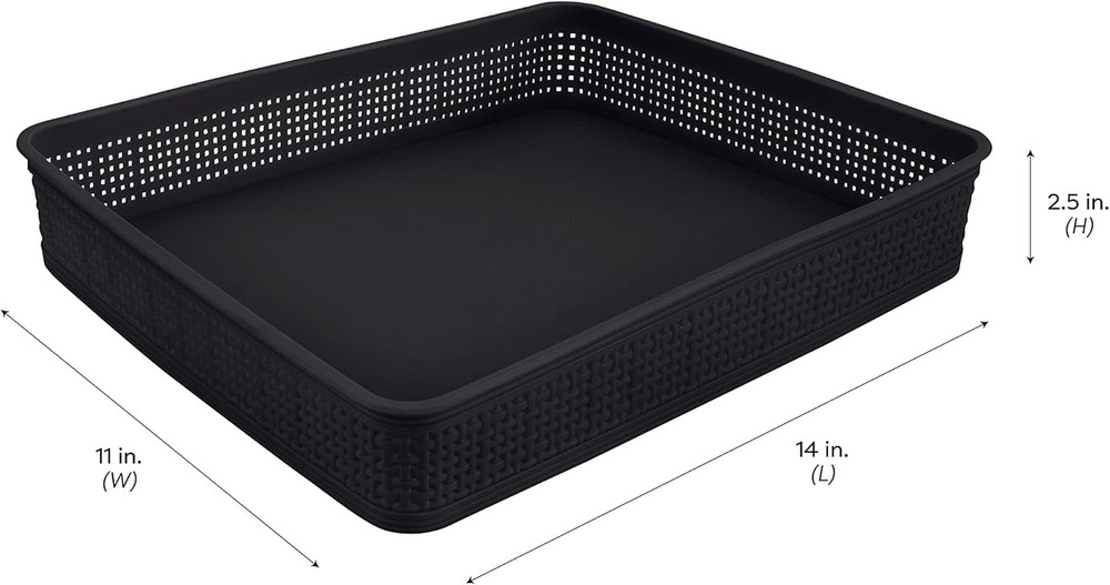 10 Piece Organizing Set Multiple Size Bins Multipurpose Office Desk Dorm