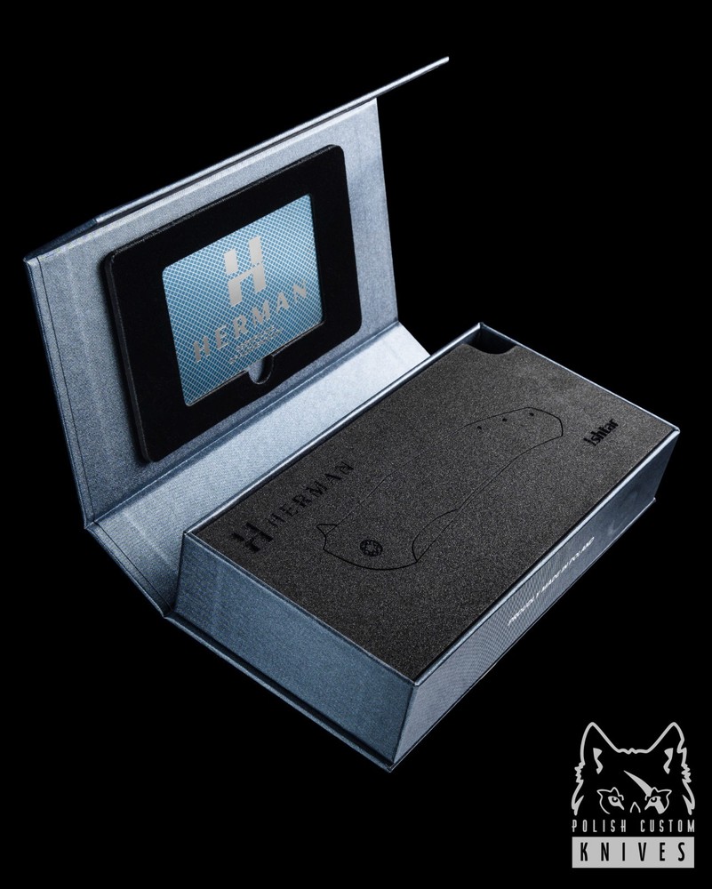 FOLDING KNIFE FOLDER ISHTAR #0837 M390 HERMAN KNIVES