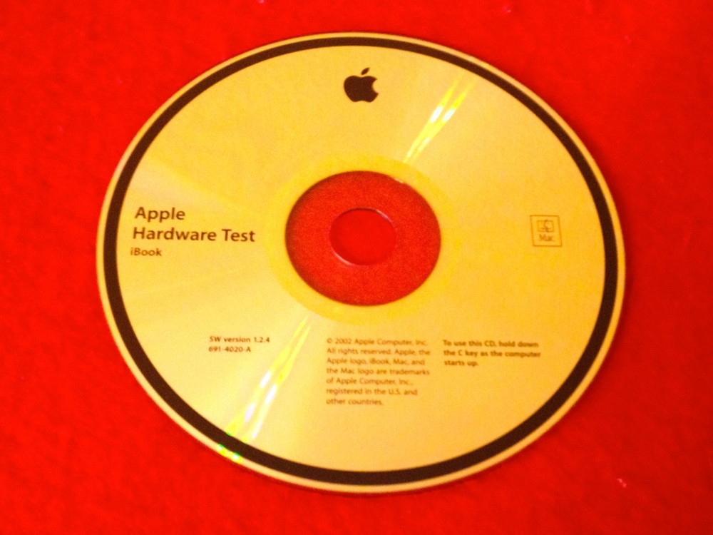 iBook AHT Disc v1.2.4 691-4020-A / Macintosh Computer Software