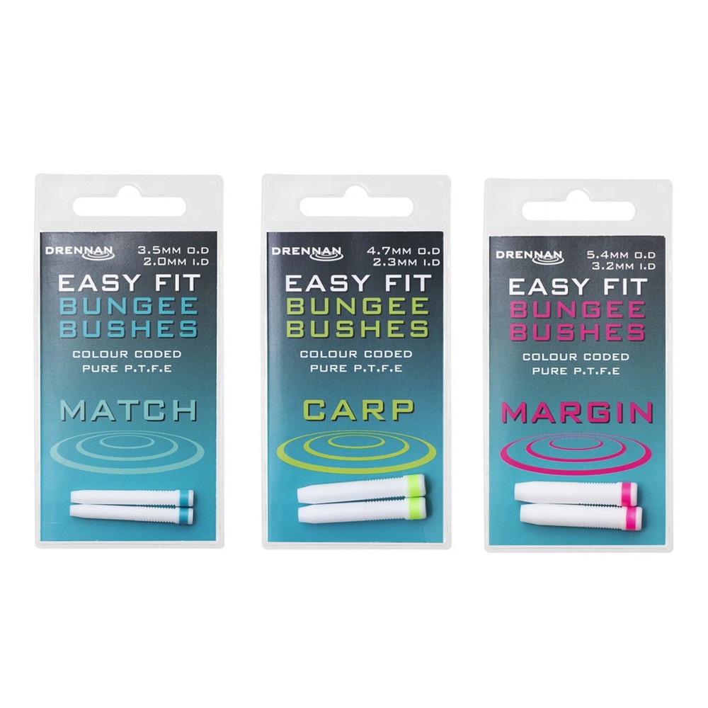 Drennan Easy Fit Internal Bungee Bushes ( 3 Types & 11 Sizes)